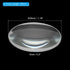 PATIKIL 2" (50mm) Focal Length Double Convex Lens, 30mm Diameter 5mm Height Glass Optically Polished Round Edges Lens for Physics Experiment, Clear