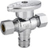 (Pack of 2) 1/4 Turn Dual Pex-A Cold Expansion Outlet Angle Stop Valve - 1/2" Pex-a X (3/8 inch X3/8 inch)