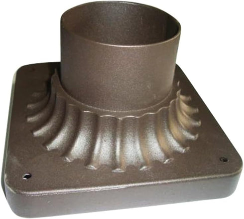 Designers Fountain 1916-ORB Outdoor Post Light Mounting Base, Oil Rubbed Bronze