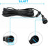 16.4 FT Outdoor Extension Cable, 2 Pin for Garden LED Spotlight, Black Waterproof Extension Cords
