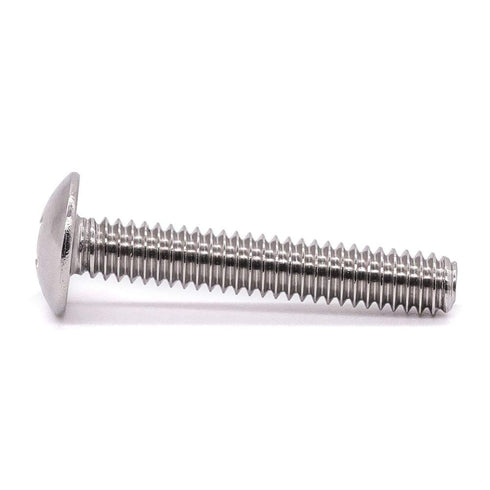 M4-0.7 x 35mm Truss Head Machine Screws, 304 Stainless Steel 18-8, Phillips Drive, Mushroom Head, Full Coarse Thread