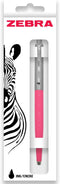 Zebra Pen 901 Retractable Ballpoint Pen - Medium Point 1.0mm Nib - Black Ink - Deep Pink Barrel