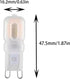 TAODAN 4PCS G9 Bulb 5W T4 3000K 120V G9 360 Halogen Warm White Base Degree Lighting Home Lighting Suitable for Table
