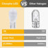 Cheopha T10 T5 Wedge Base LED Bulb: 12VDC Landscape Wedge Bulb, 6000k Cool White for Outdoor Path Step Deck Lights