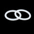 X AUTOHAUX Silicone O-Rings, 34mm OD, 27mm ID, 3.5mm Width VMQ Seal Gasket for Compressor Valves, Pack of 10