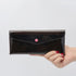 NatSumeBasics Cash Envelope Wallet, Black Glitter Budget Wallet with 6pcs Money Dividers and Tab Stickers