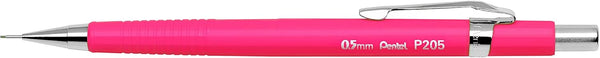 Pentel P205-F Sharp Mechanical Drawing Pencil, 0.5 mm, Barrel Pink