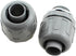 RLECS 4PCS 6 180 1/2 Inch Gray Nylon Plastic Degree Straight Conduit Connector Liquid Tight Accessories Electrical Box