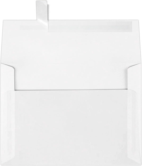 LUXPaper A7 Invitation Envelopes | 5 1/4" x 7 1/4" | 30lb. Text | Clear Translucent | Peel & Press | 50 Qty
