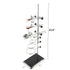 YaeCCC Premium Iron Laboratory Stand Support Metalware Set, 60cm Lab Clamp Flask Clamp Condenser Stand