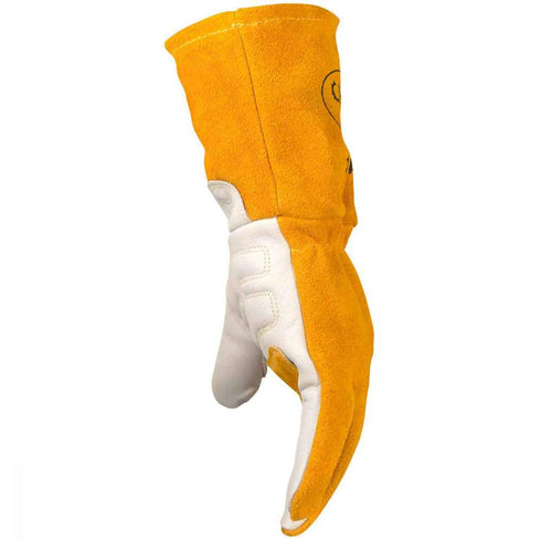 Caiman Premium Cow Grain MIG/Stick Welding Gloves, Cotton/Fleece Insulation, X-Large