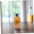 4pcs Zerodeko Mouthwash Dispenser Candy Jar Refillable Brown Glass Bottles Round Lid