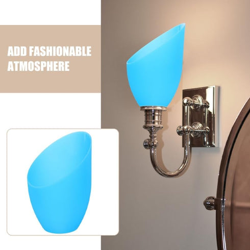 5.11X4.33X3.54In Amosfun Horseshoe Plastic Lampshade Replacement for Floor Table Wall Lamps Multi Head Lamp Covers