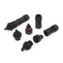 AOHUA M12 Waterproof Connector IP68 Outdoor Electrical Plug for 2 Or 3-pin Cables, Black