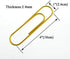 HAHIYO Extra Large Paperclips 4" (100mm), 25 Pack Sturdy Vinyl Coated in Assorted Colors