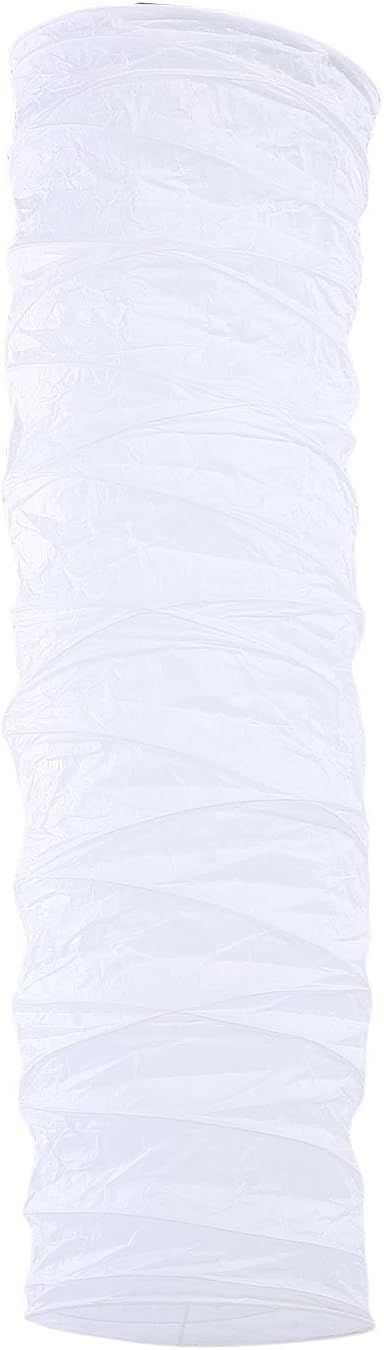 Zerone Modern White Rice Paper Floor Lamp Shade - Easy Installation for Home Decor
