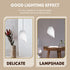 5-Pack 5.35X4.33X1.37 Inch DOITOOL Horseshoe Lampshade Plastic Replacement Lamp Shade for Desk and Floor Lamps Living
