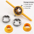 6Pcs PVC Thread Maker Tool Pipe Threader Plumbing Tool Kit Plastic Pipe Round Die Set with 3 Dies 1/2", 3/4" and 1" NPT Die Set Manual Hand Tool for PVC Threading