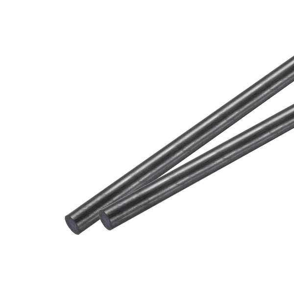 MECCANIXITY 2 Pack Carbon Fiber Rod, 8mm x 150mm for DIY Tool, Quadcopter Arm, RC Plane Wing Tube