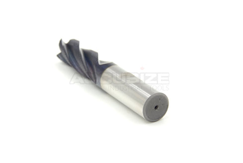 Accusize Industrial Tools 5/8'' Fine Tooth M42 8% Cobalt Tialn Roughing End Mill, 5/8'' Shk Dia, 1-5/8'' Flute Length,