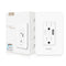 MOES WiFi Smart Wall Outlet, 15A Divided Control 2 in 1 Socket with USB, Compatible with Alexa & Google Home, ETL