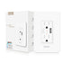MOES WiFi Smart Wall Outlet, 15A Divided Control 2 in 1 Socket with USB, Compatible with Alexa & Google Home, ETL