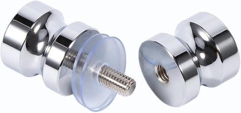 Glass Door Handle, Aluminum Alloy Drawer Knob, 1.1 Dia Single Glass Bathroom Shower Cabinet Door Handle