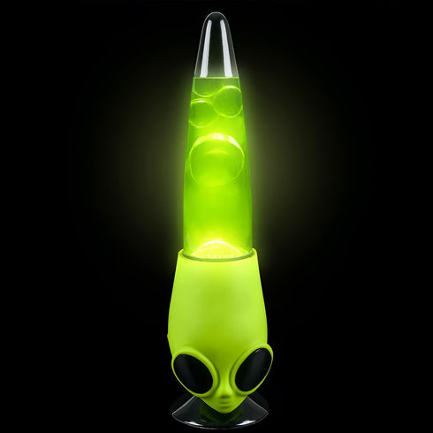 13 Inch Rhode Island Novelty Alien Head Wax Motion Lamp