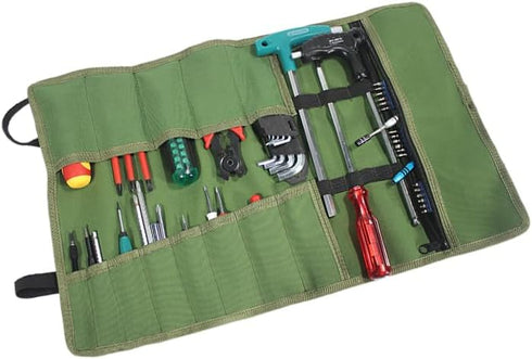 Electrician Woodworking Tools Roll Bag Multifunctional Thickened Small Size Bag Handheld Large Capacity Mechanic Toolbox by Koolouispoper