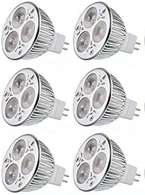 CTKcom MR16 3W LED Bulb (6 Pack) - Warm White 2700K, 35W Halogen Equivalent, 12V Spot Lamps