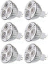 CTKcom MR16 3W LED Bulb (6 Pack) - Warm White 2700K, 35W Halogen Equivalent, 12V Spot Lamps