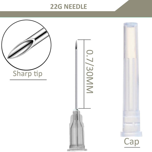 5 Pack 10ml Plastic Syringe with Needle, Syringe for Liquid, Oral, Scientific Labs, Individually Wrapped
