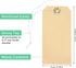 Blank Manila Shipping Tags with Elastic String, Coideal 120 PCS Strung Cardstock Paper Tags, 4.75" x 2.375"
