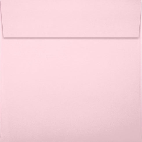 LUXPaper Candy Pink Square Invitation Envelopes | Peel & Press | 5 1/4" x 5 1/4" | 50 Qty | 80lb. Text