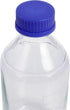 Moonetto 4 Pieces 1000ml Graduated Round Media/Storage Glass Bottles with GL45 Blue Polypropylene Screw Cap