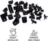 Generic (Pack 20 0.94" 0.94" 0.78" (24 24 20 mm), 90 (20, of pcs) Black Shelf Brackets x x x x Furniture Corner Joints