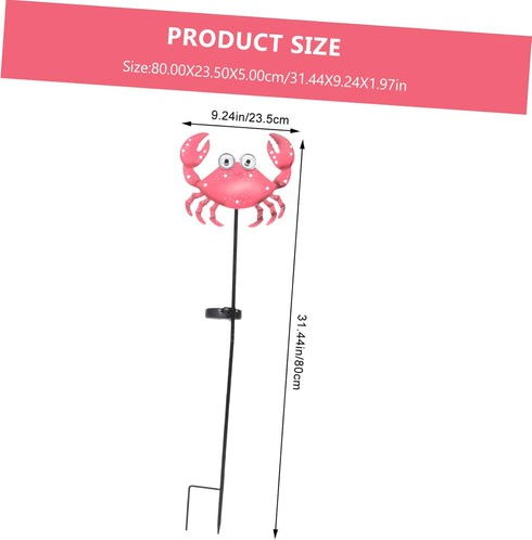 Crab-Shaped Solar Garden Light - Decorative Outdoor Lamp