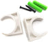 SDTC Tech 12-Pack U-Shaped PVC Water Pipe Clamps - Fit for 20mm (0.812") OD, Compatible with 1/2" ID PVC Pipe