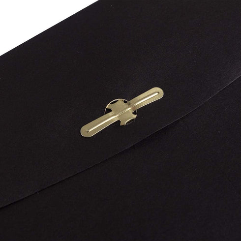 JAM PAPER 6 x 9 Open End Catalog Envelopes, Black with Clasp Closure, 50 Pack