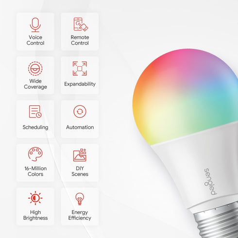 Sengled A19 E26 Bulb, 60W 800 1 Count Smart LED Color Changing Light Equivalent, Works with Alexa, Google Assistant