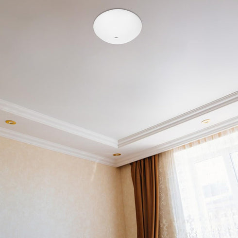 EPIGEIST 10.61 Inch Round Ceiling Light Shade Replacement with Sensor Plastic Dome Lampshade Cover Flush Mount Light