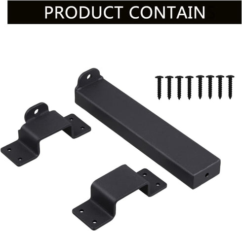 7.5" Heavy Duty Security Slide Latch Lock,with Padlock Hole Adjustable Gate Latch for Wooden Fences Barn Doors