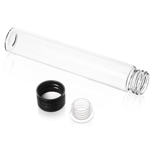 Nicunom 30 Pack Clear Small Glass Vials, 30ml Empty Vials with Screw Caps, Leak-Proof
