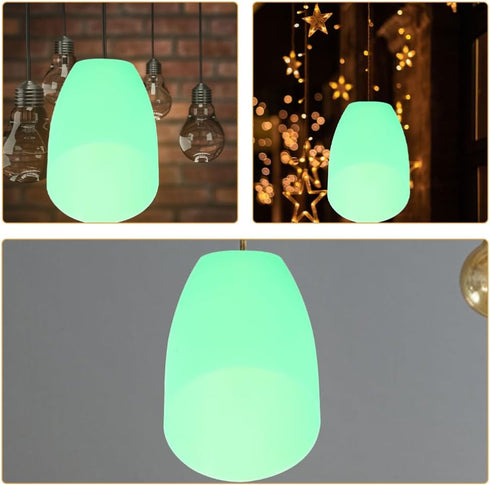 Holibanna Plastic Horseshoe Lampshade Replacement for Floor and Ceiling Lamps Green Decorative Cover for Multi