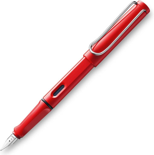 Lamy Safari Fountain Pen, Elegant Design, Cool Pens for Smooth Writing, Red Fine Point