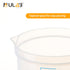 ULAB Stackable Graduated Plastic Beakers, 2000ml (68oz) Volume, Easy-to-Read Blue Printings, UBP1017