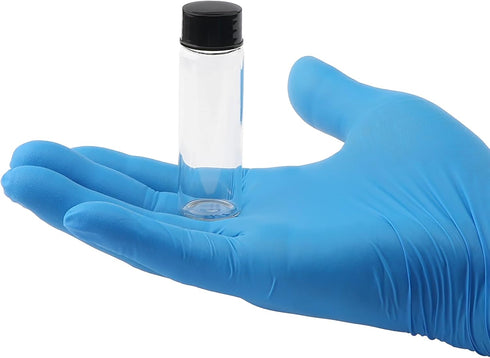 JIUWU 15ml Clear Glass Sample Vials, 42pcs Liquid Transparent Bottles with Lab Screwcap Capacity Travel Container