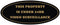 Oval Small PROPERTY UNDER 24HR VIDEO SURVEILLANCE Sign - Black/Gold (1 Pack)
