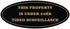 Oval Small PROPERTY UNDER 24HR VIDEO SURVEILLANCE Sign - Black/Gold (1 Pack)
