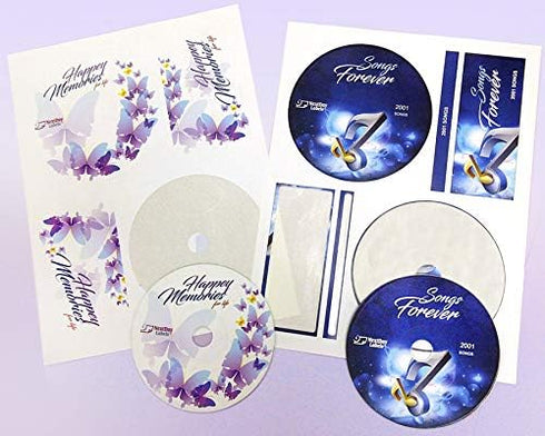 NextDayLabels Memorex CD/DVD Label, 2 Per Page (50 Labels / 25 Sheets)